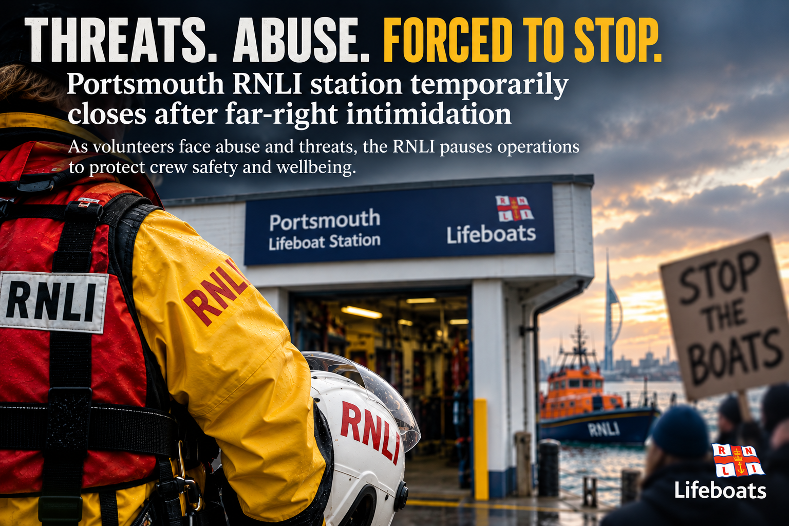 Portsmouth RNLI Station Temporarily Closes After Abuse and Threats Against Volunteers